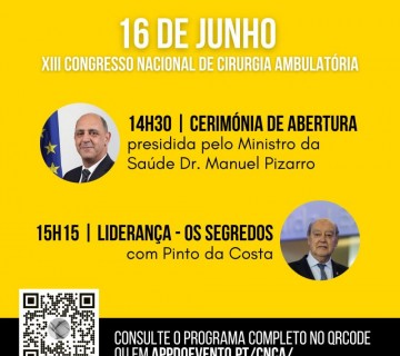 Ministro da Saúde, Dr. Manuel Pizarro que irá presidir a Cerimónia de Abertura